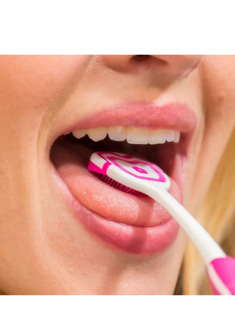 Tongue Scraper, 5PCS Brush Cleaner Scraper Bad Breath Brushes Scrubber for Adults