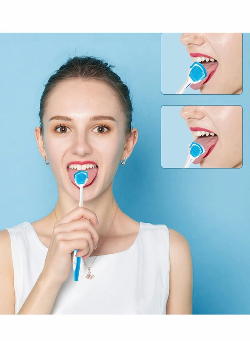 Tongue Scraper, 5PCS Brush Cleaner Scraper Bad Breath Brushes Scrubber for Adults