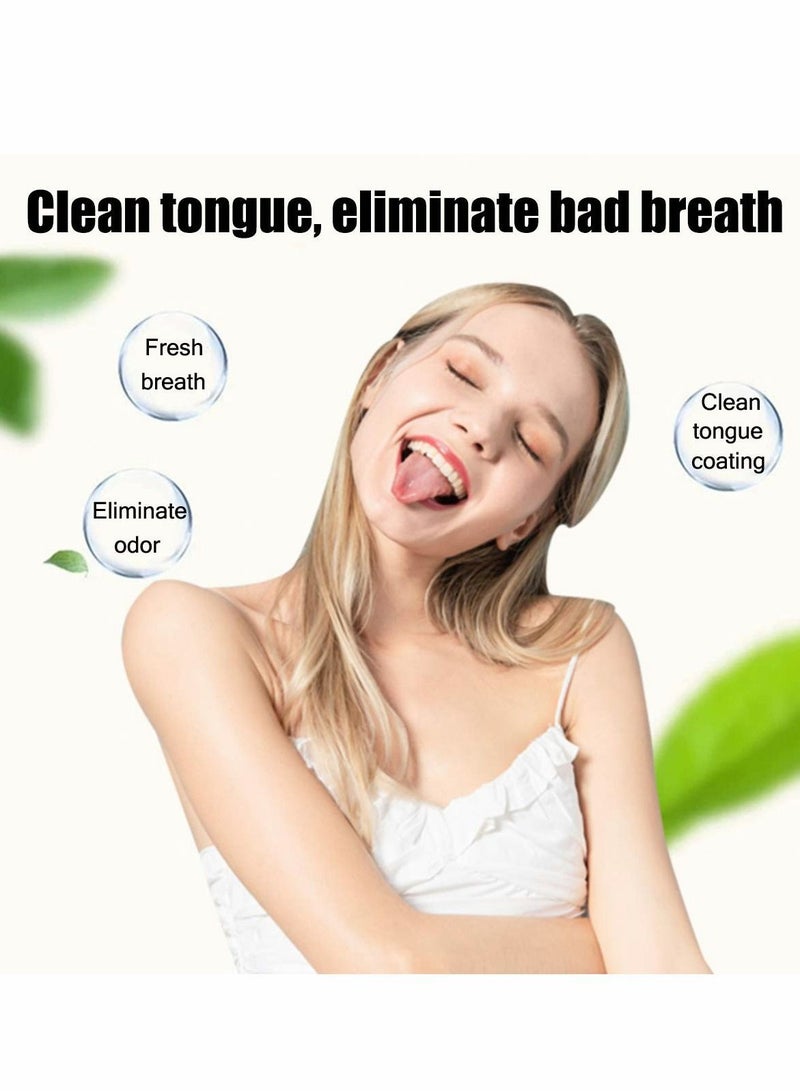 Tongue Scraper, 5PCS Brush Cleaner Scraper Bad Breath Brushes Scrubber for Adults