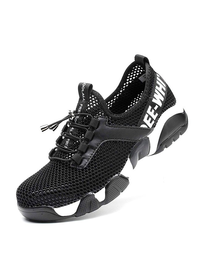 Men's Indestructible Steel Toe Shoes Black/White