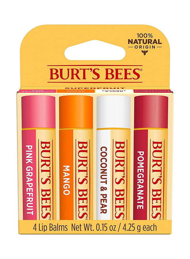 4-Piece Moisturizing Lip Balm Set 4.25grams
