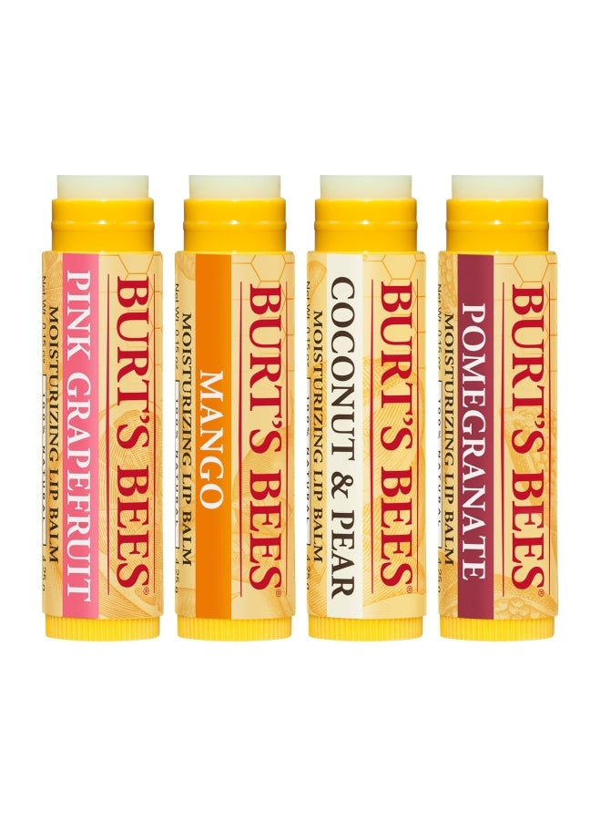 4-Piece Moisturizing Lip Balm Set 4.25grams
