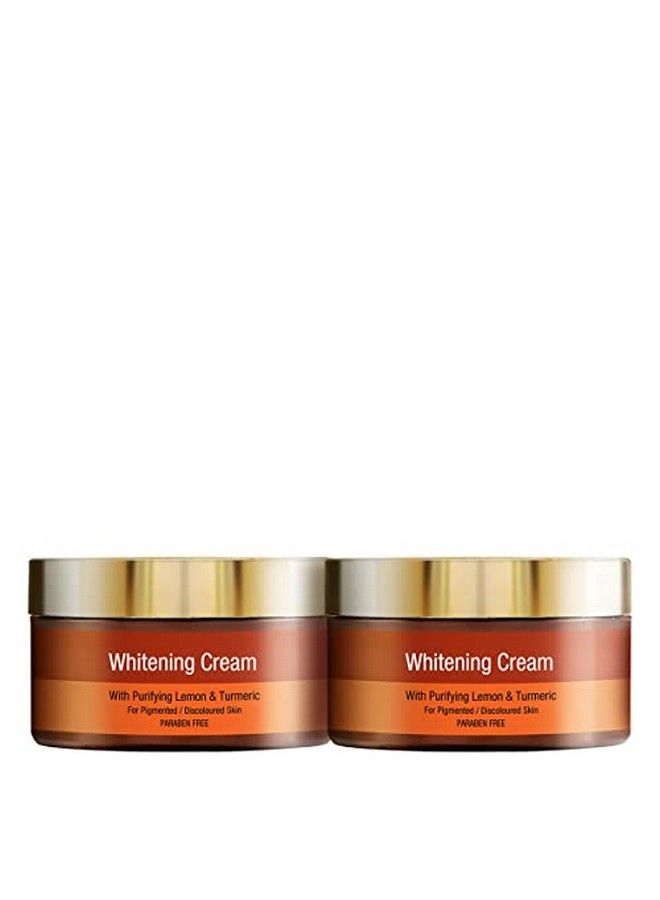 Whitening Cream (Pack Of 2) For Dark Spots Blemishes Uneven Skin Tone Dryness With Purifying Lemon And Turmeric For Moisturized & Lighten Skin Tone 100Ml