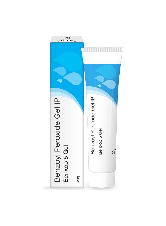 Benxop Benzoyl Peroxide 5% Pimples Cream 20gm (0.70 Fl Oz)
