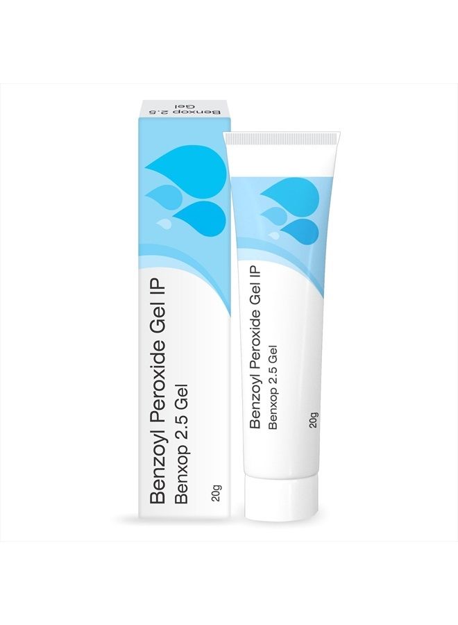 Benxop Benzoyl Peroxide 2.5% Pimples Cream 20gm (0.70 Fl Oz)