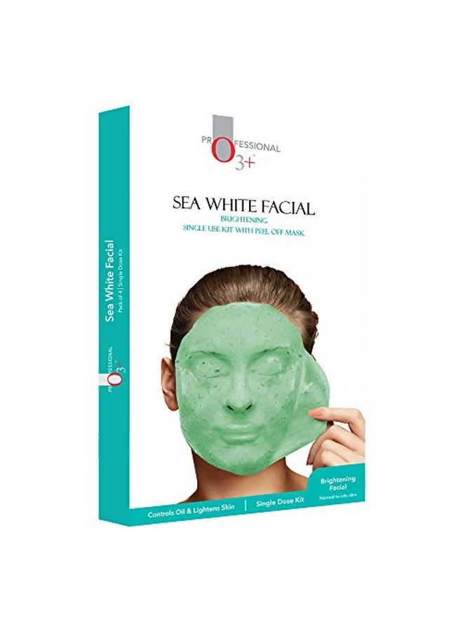 Sea White Brightening Facial Kit With Peel Off Mask Suitable For Normal To Oily Types (45G Single Use Facial Kit)