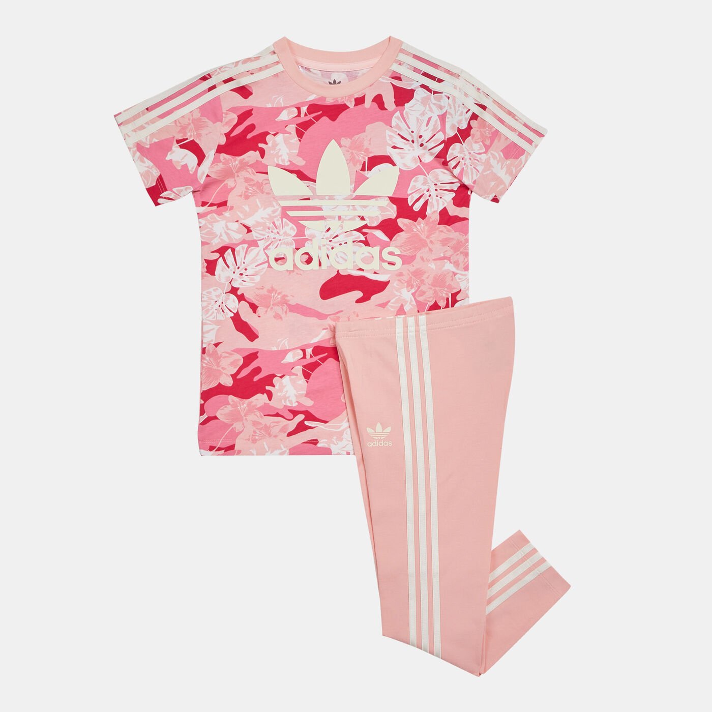 Kids' Floral Camo T-Shirt Dress Set (Baby and Toddler)
