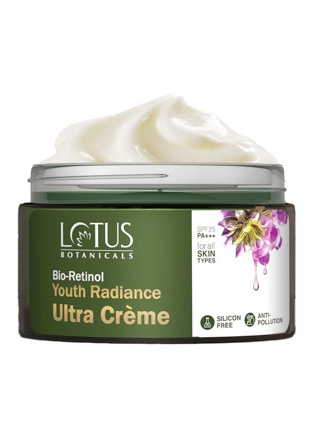 Bio Retinol Youth Radiance Ultra Cream ; Spf 25 Pa+++ ; Preservative Free ; For All Skin Types ; 50G