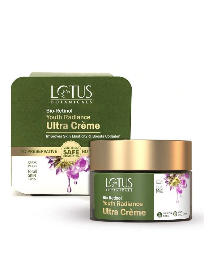 Bio Retinol Youth Radiance Ultra Cream ; Spf 25 Pa+++ ; Preservative Free ; For All Skin Types ; 50G