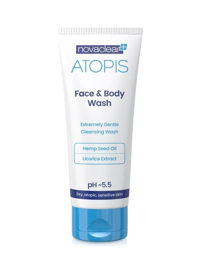 ATOPIS Face And Body Wash White/Blue 200ml