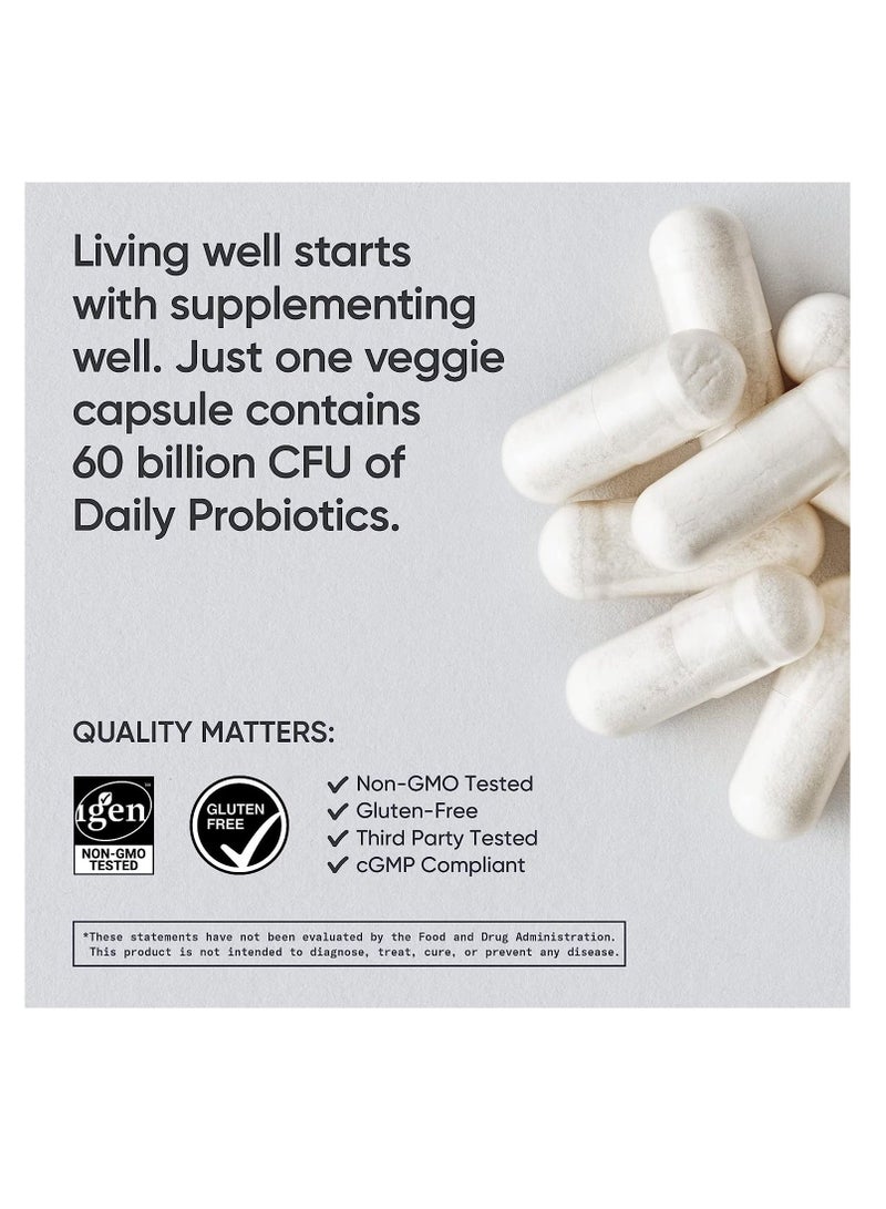 Sports Research, Daily Probiotics, 60 Billion CFU, 30 Delayed Release Capsules