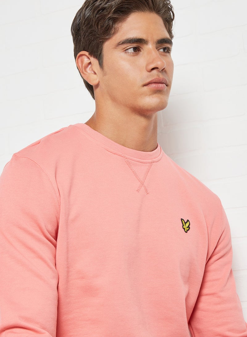 Basic Crew Neck Sweatshirt Punch Pink