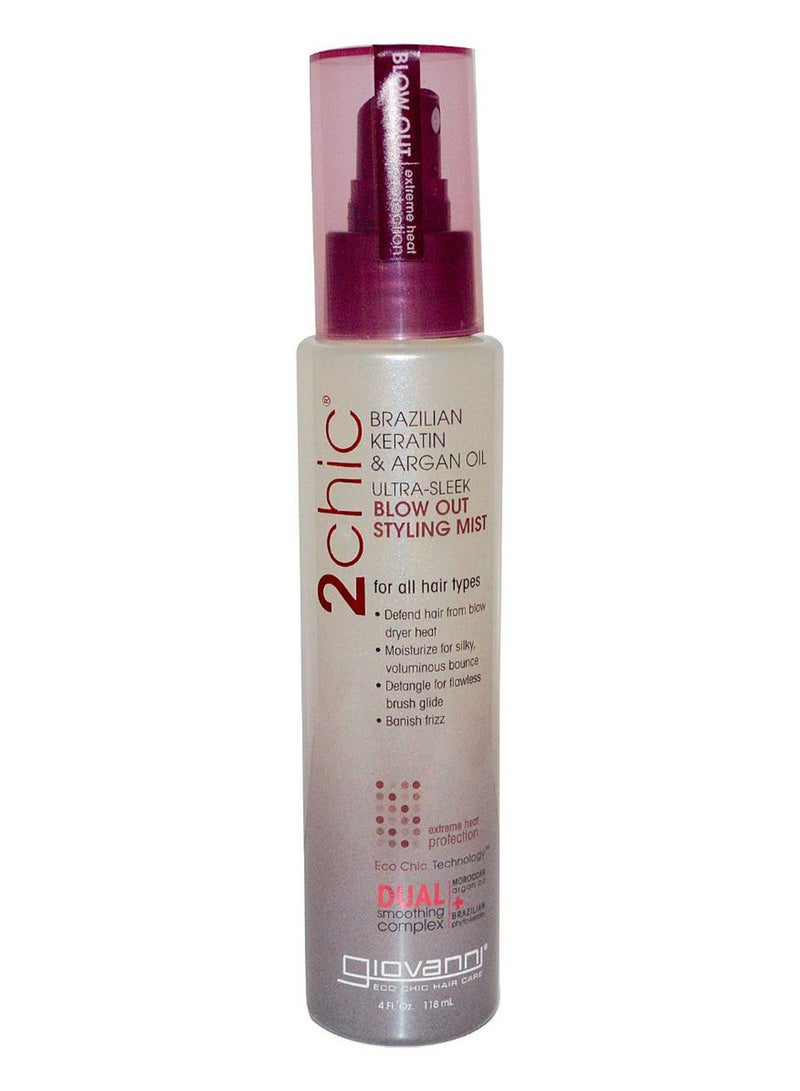 2Chic Brazilian Keratin And Argan Ultra Sleek Blow-Out Styling Mist 118ml