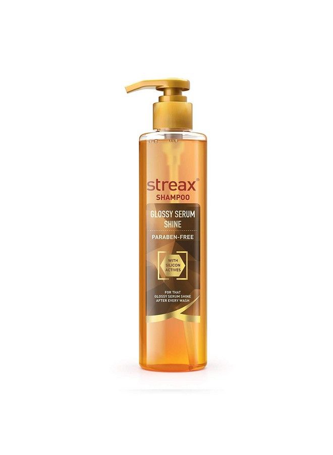 Glossy Serum Shine Shampoo 240 Ml + Conditioner 240 Gm Paraben Free With Silicon Actives