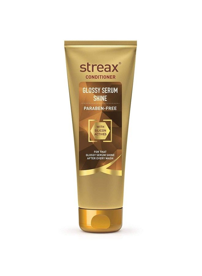 Glossy Serum Shine Shampoo 240 Ml + Conditioner 240 Gm Paraben Free With Silicon Actives
