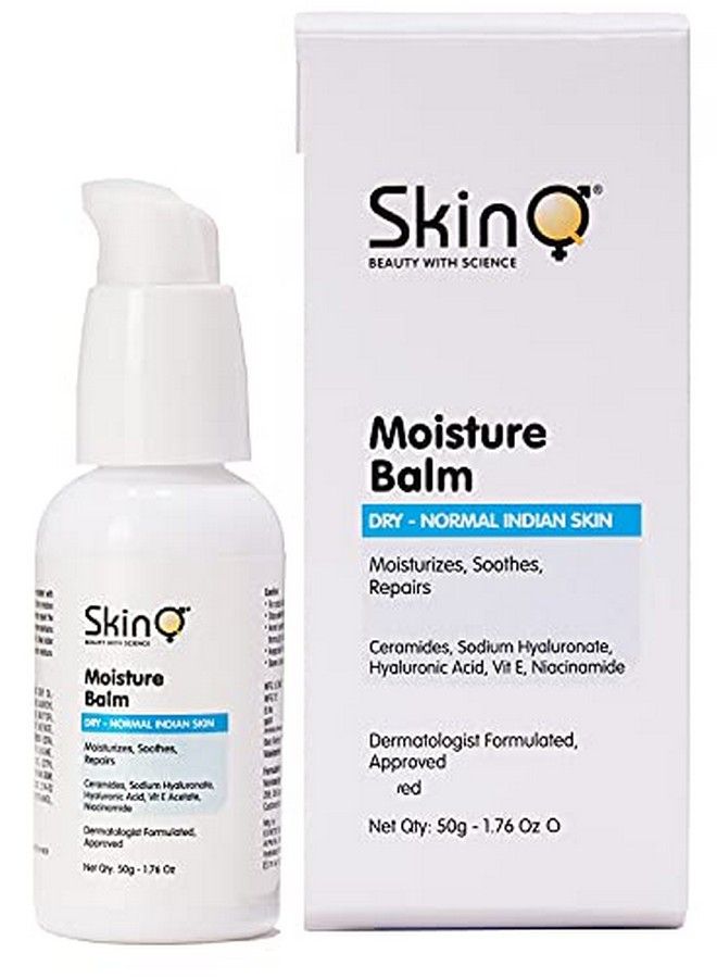 Moisture Balm Moisturizer For Face; Moisturiser For Oilydry & Normal Skin With Hyaluronic Acid Ceramides. Dermatologist Formulated Face Moisturiser For Indian Skin Only (50G)