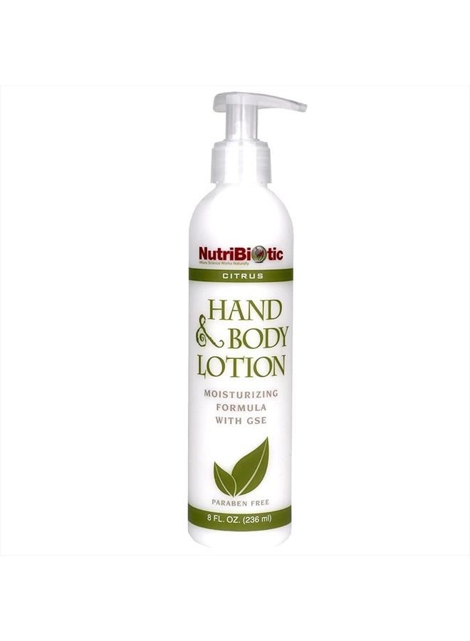 – Hand & Body Lotion, Citrus, 8 Fl Oz | Biodegradable | Vegan | Gentle Moisturizing | No Dyes or Colorings | pH Balanced | with Citricidal Brand Grapefruit Seed Extract | No Parabens