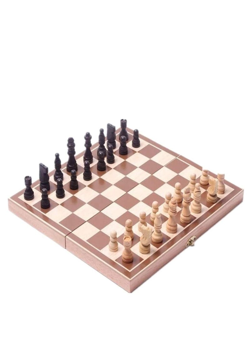Classic Folding Wooden Chess Set