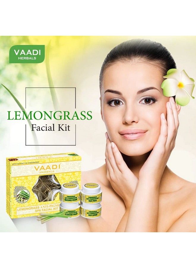 Lemongrass Anti Pigmentation Spa Facial Kit With Cedarwood Extract 70G
