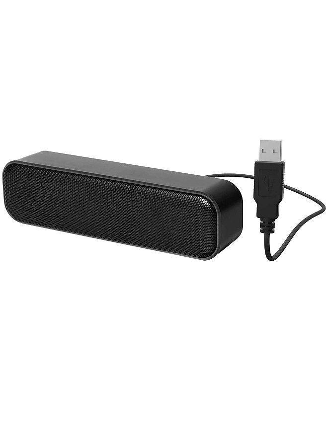 Mini Computer Speaker Wired Usb Desktop Stereo Speaker Audio Decoding Dual Channel Player Sound Bar Sound Audio For Pc Tablet Laptop