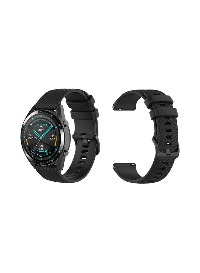 Stylish Replacement Band For Huawei Watch GT/GT 2 46mm Black