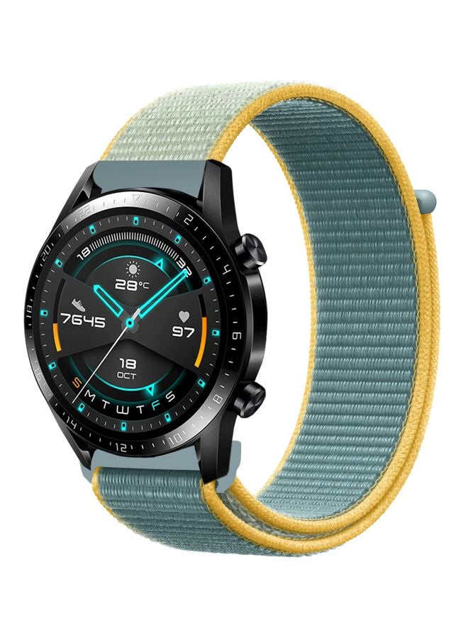 Replacement Band For Huawei Watch GT 2 - 46mm Sunshine Green/Yellow