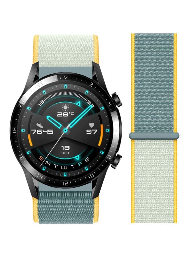 Replacement Band For Huawei Watch GT 2 - 46mm Sunshine Green/Yellow