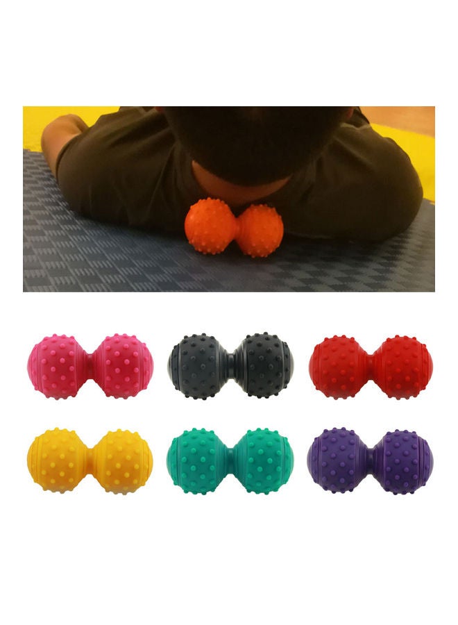 Bumped Peanut Ball Yoga Massager 12.5x6.3cm