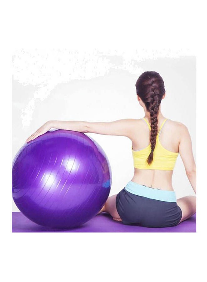 65cm Exercise Pilates Balance Yoga Gym Fitness Ball Aerobic Abdominal Purple 65cm