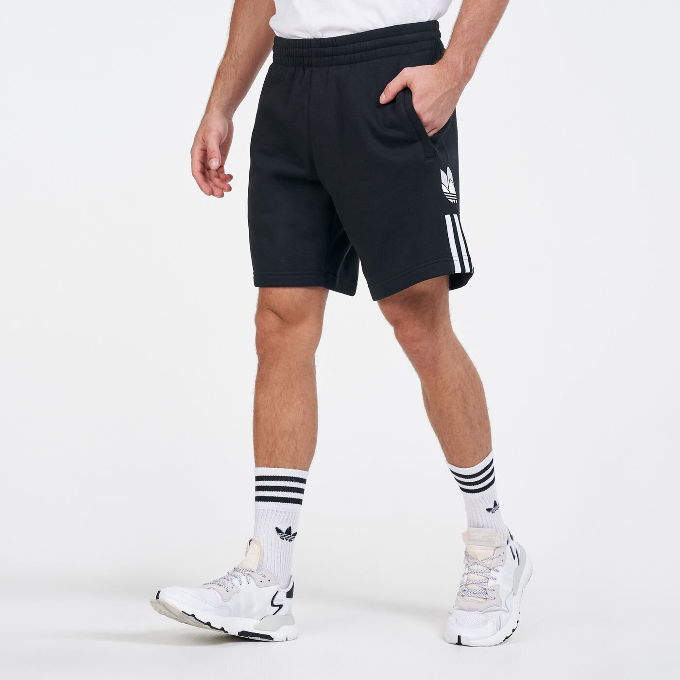 Men's Adicolor 3D Trefoil 3-Stripes Sweat Shorts