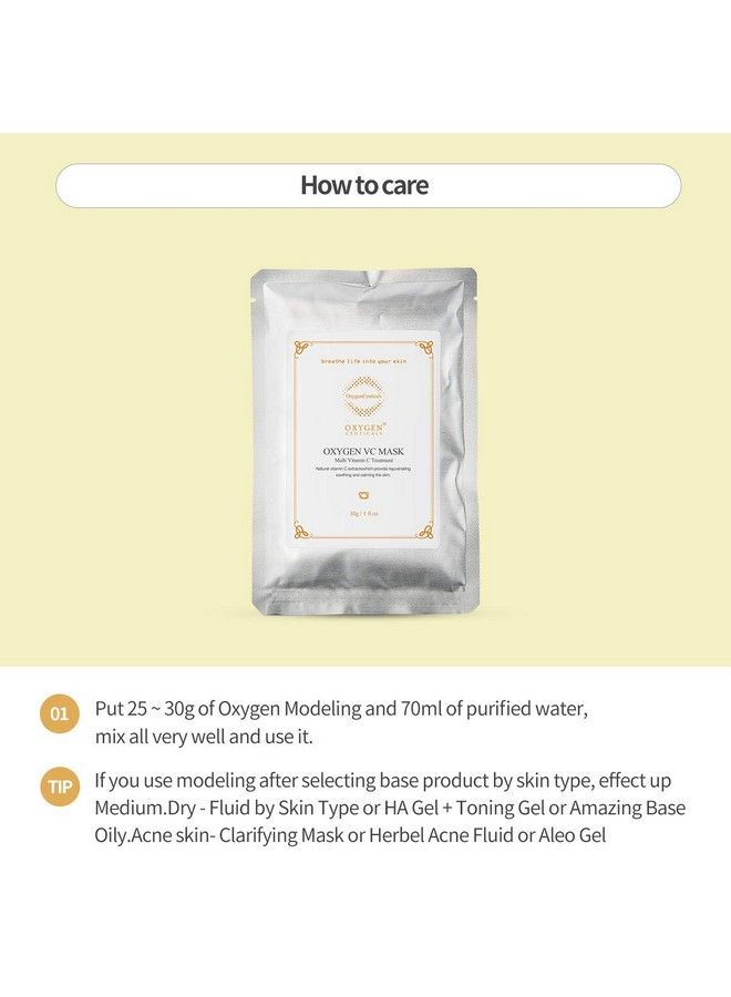 Vc Mask Premium Peel Off Algae Mask Vitamin C Peel Off Mask 30 Gram/1 Oz (5 Packs)