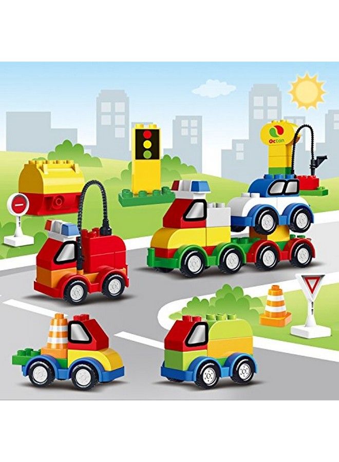Building Toys Set Build Your Own Toy Cars & Trucks With Building Blocks For Toddlers 35+