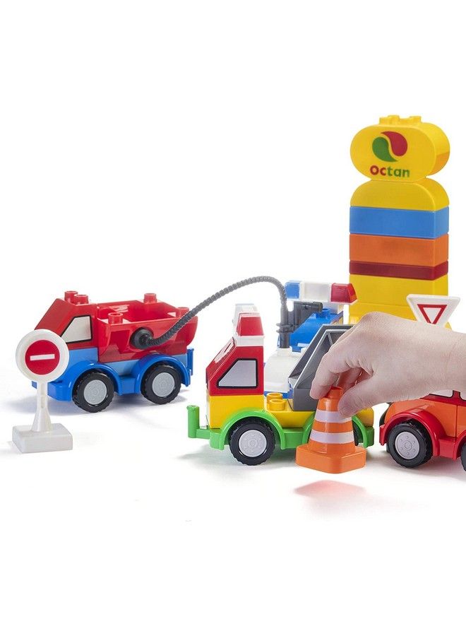 Building Toys Set Build Your Own Toy Cars & Trucks With Building Blocks For Toddlers 35+