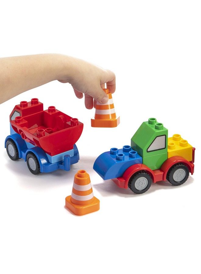 Building Toys Set Build Your Own Toy Cars & Trucks With Building Blocks For Toddlers 35+