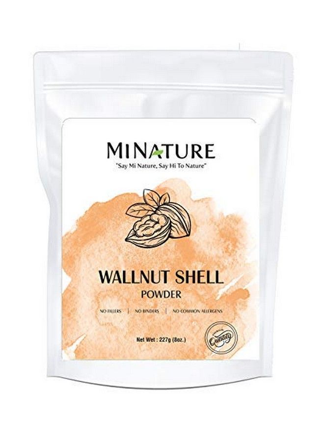 Walnut Shell Powder No Silica Or Any Artifical Additives For Homemade Natural Scrub Formula; 100% Pure Natural & Cruelty Free 227G/1/2 Lbs/8 Oz