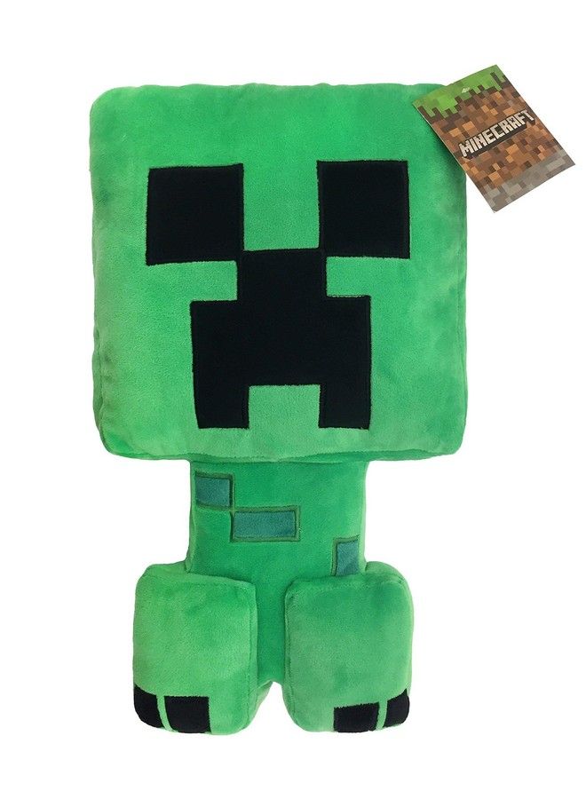 Minecraft Plush Stuffed Creeper Pillow Buddy Super Soft Polyester Microfiber Measures 16 Inches X 8 Inches (Official Minecraft Product)