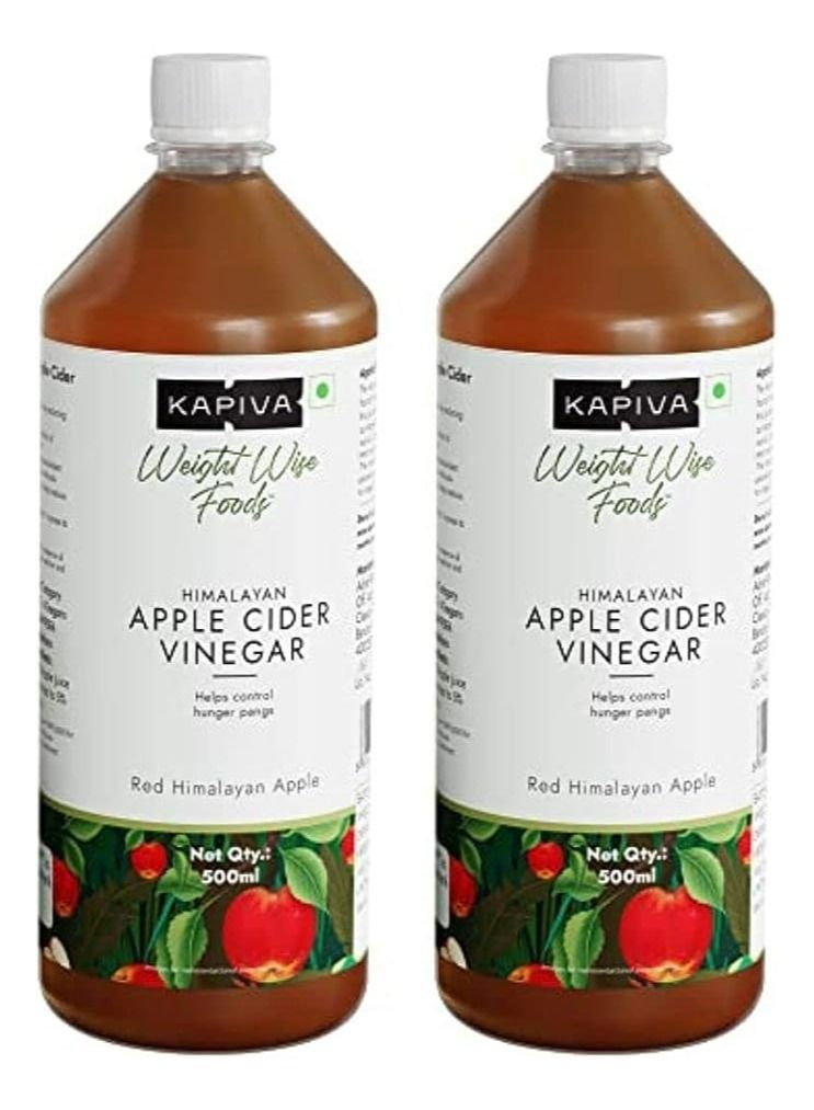 Kapiva Himalayan Apple Cider Vinegar with Mother Vinegar 500ml, pack of 2