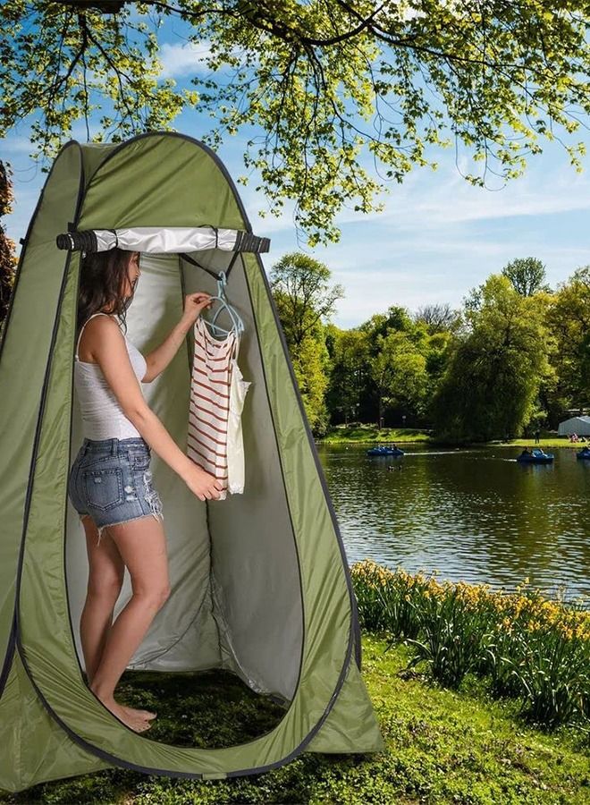 Shower Tent with 20L Water Bag Pop-Up Privacy Tent Camping Portable Toilet Tent Outdoor Camp Bathroom Changing Dressing Room Instant Privacy Shelters