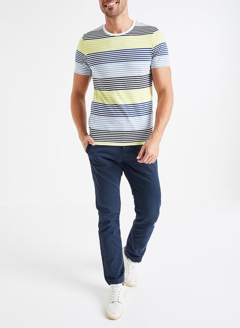 Striped Short Sleeve T-Shirt Multicolour