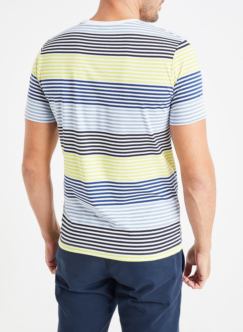Striped Short Sleeve T-Shirt Multicolour