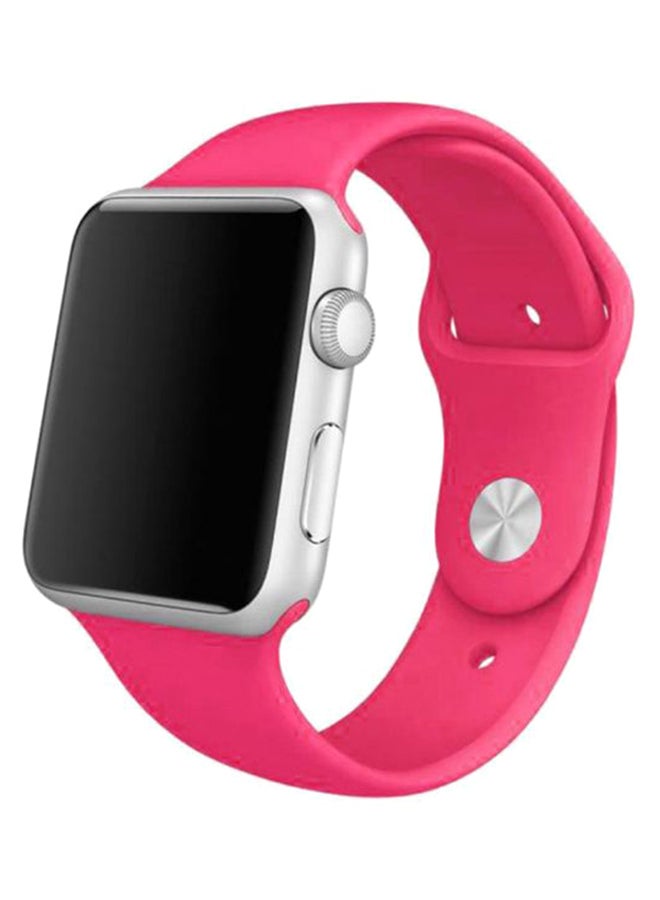Replacement Band For Apple iWatch Series 5/4/3/2/1 42-44mm Rose Red