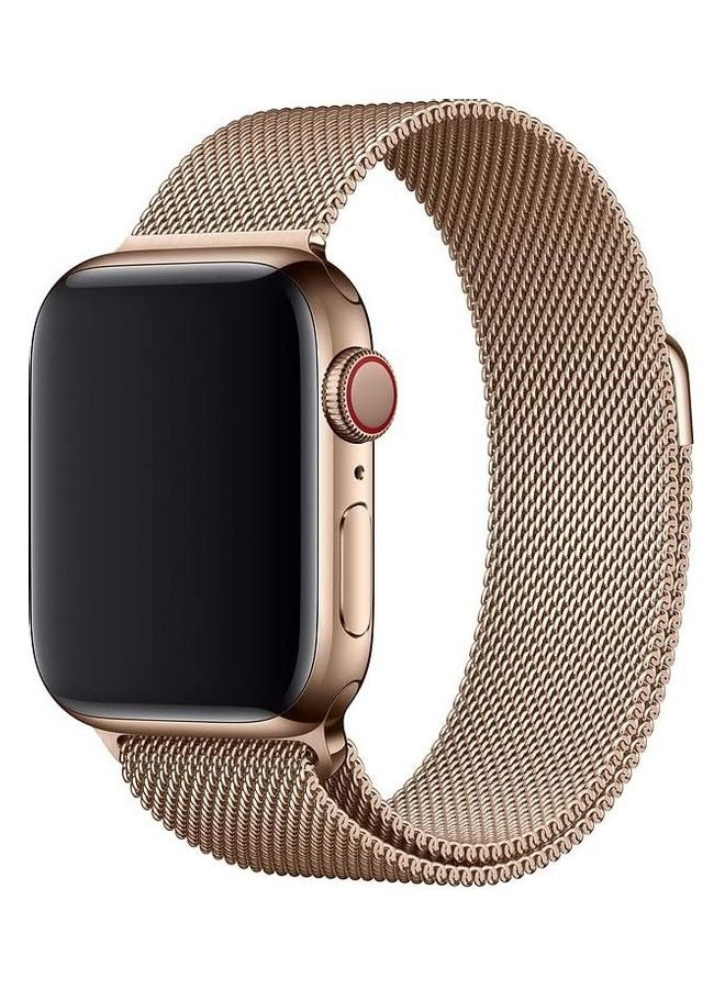 Replacement Band For  Apple Watch BandS 42/44 mm Gold