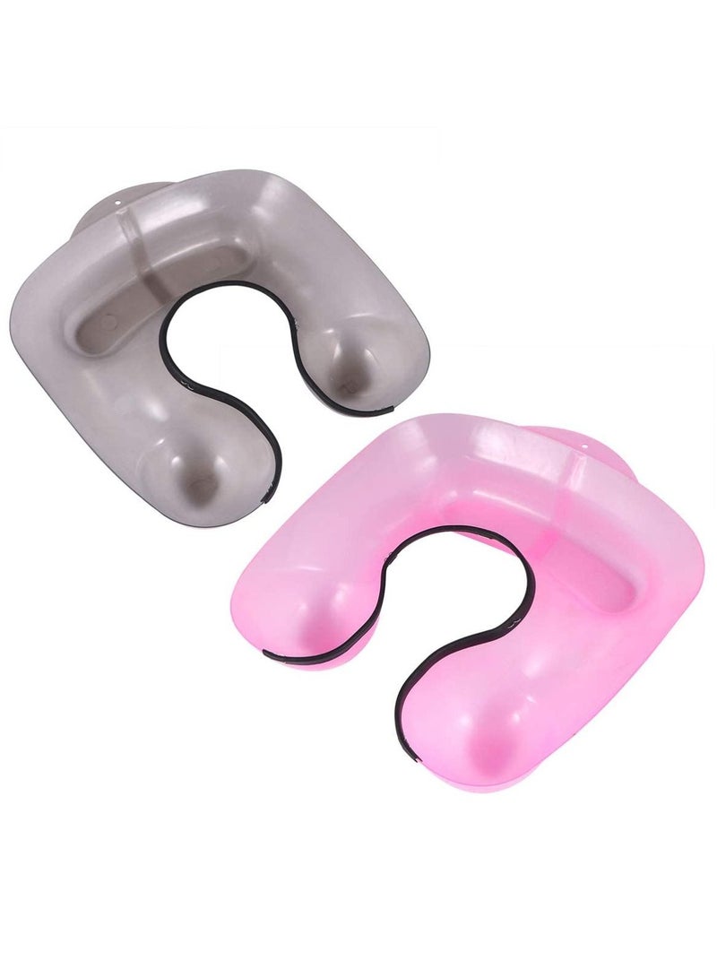 2 Pcs Salon Hairdressing Neck Tray Plastic Hair Coloring Shoulder Support Cover Hair Cutting Shoulder Catcher Professional Hair Perming Neck Rest Container Clothing Protector Hairdressing Tool