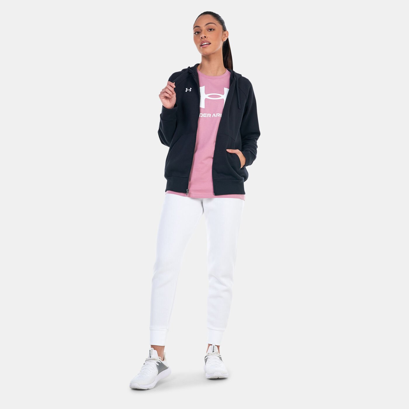 Women's UA Rival Fleece Full-Zip Hoodie