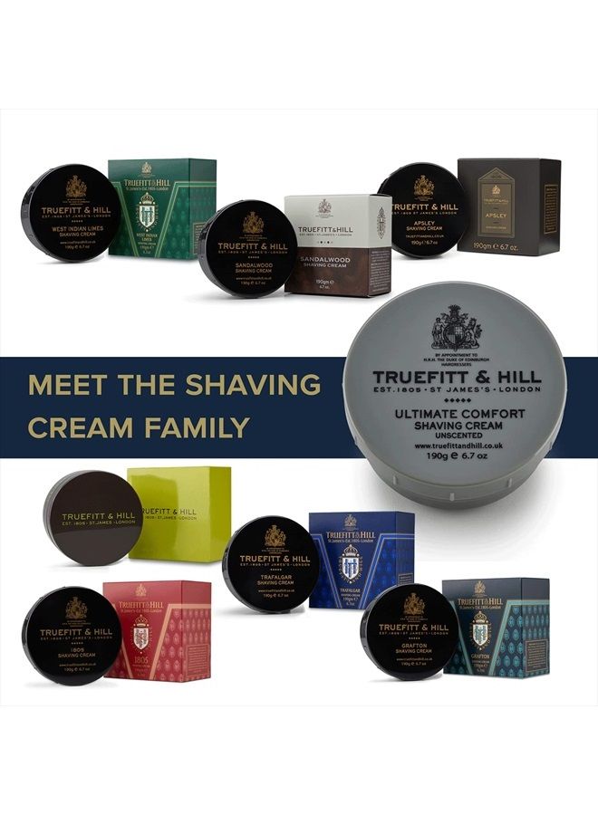 Shave Cream Bowl - Ultimate Comfort | Smooth Glide to Protect Sensitive Skin, 6.7 ounces