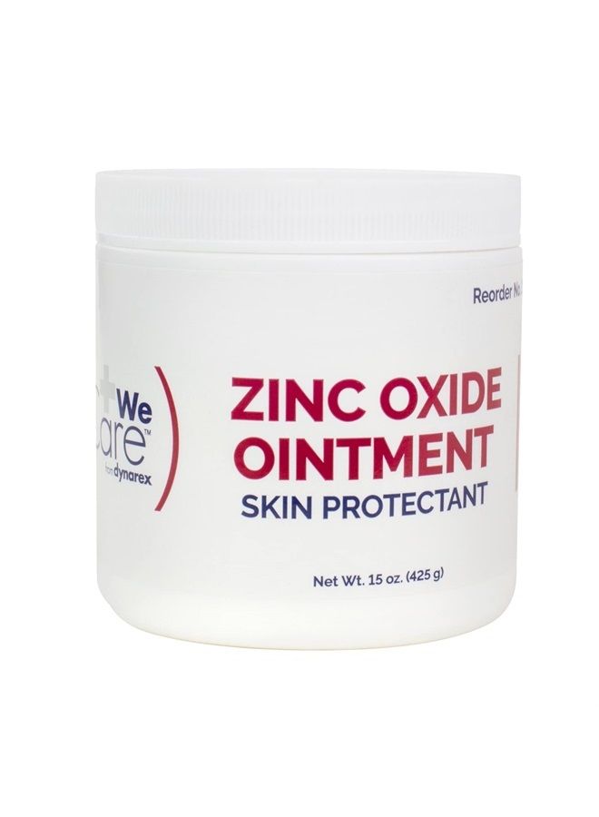 Zinc Oxide Ointment, Soothes, Prevents, and Relieves Diaper Rash, Chaffed Skin, and Irritation, White, 1 Count - 15 oz. Jar of Ointment