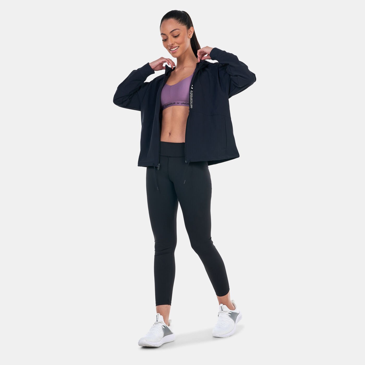 Women's UA Woven Full-Zip Jacket