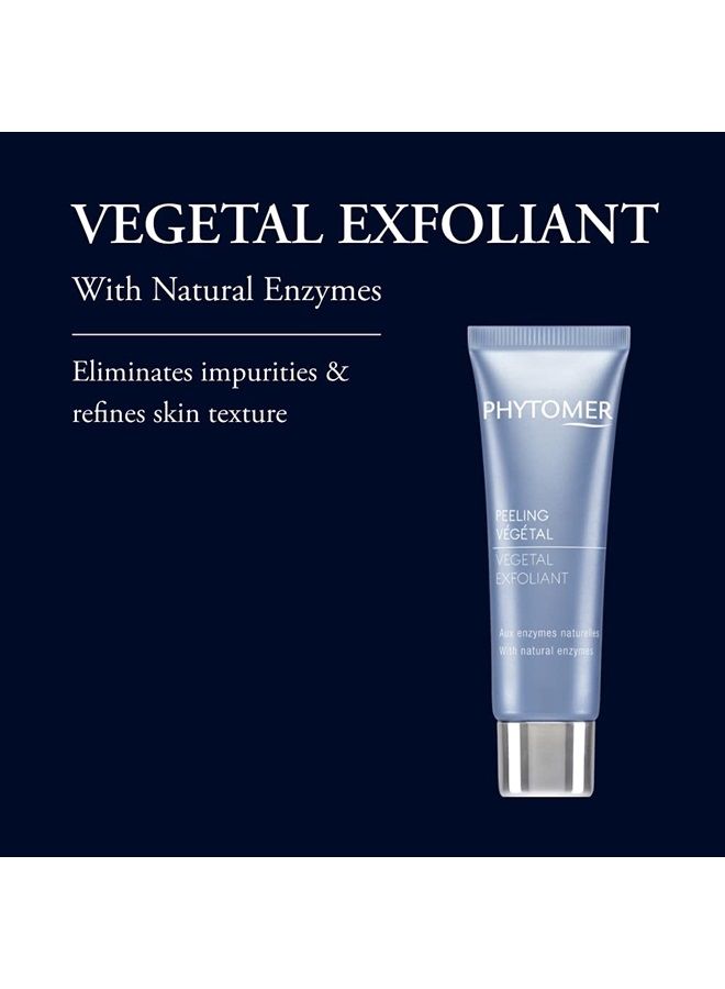 PHYTOMER Vegetal Exfoliant with Natural Enzyme Gentle Face Exfoliator | Cleanses, Eliminates Impurities, Refines Skin's Texture | Safe, Natural Ingredients | Sustainable & Eco-Friendly | 50ml