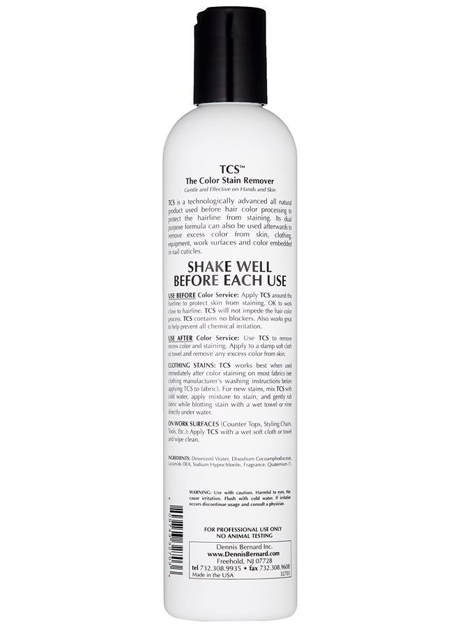 TCS, The Original Color Stain Remover 10 oz | Shake Well & Apply Prior To Hair Color As A Barrier | Does Not Interfere With Color Process
