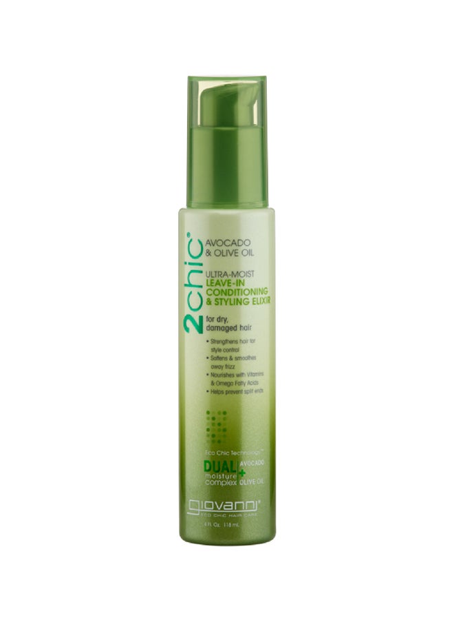 Ultra-Moist Leave In Conditioner And Styling Elixir Avocado & Olive Oil 118ml